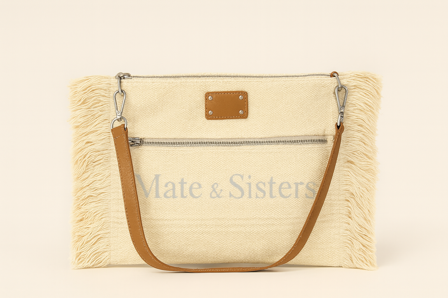 Bolso Bandolera Boho con Flecos y Cremallera *245005