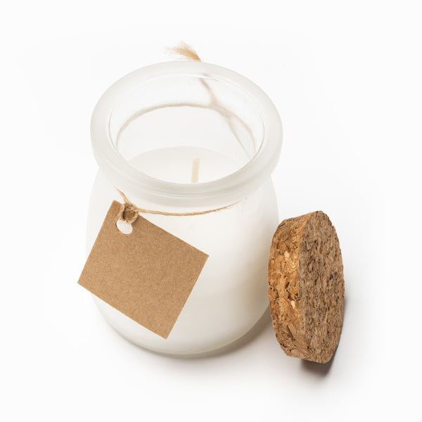 🕯️ Vela Aromática Vainilla en Cristal con Tapón de Corcho ✨SURNA