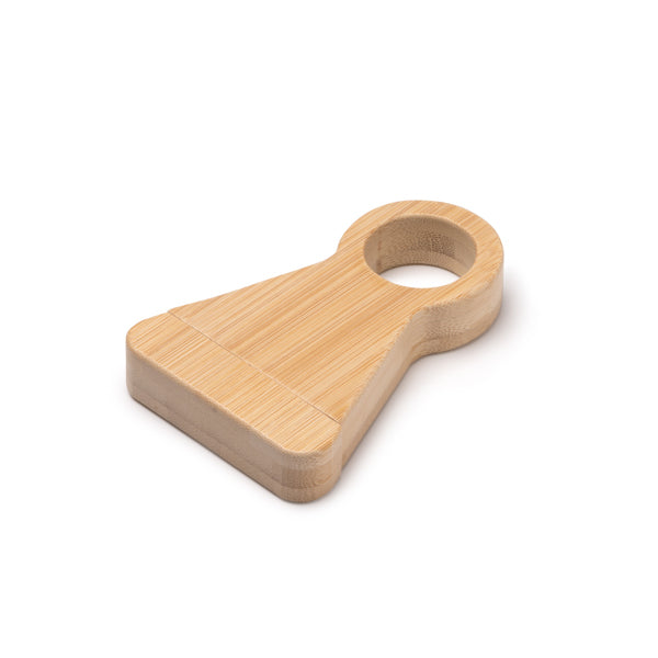 🍷 Sacacorchos de Bambú con Soporte – Estilo y Funcionalidad