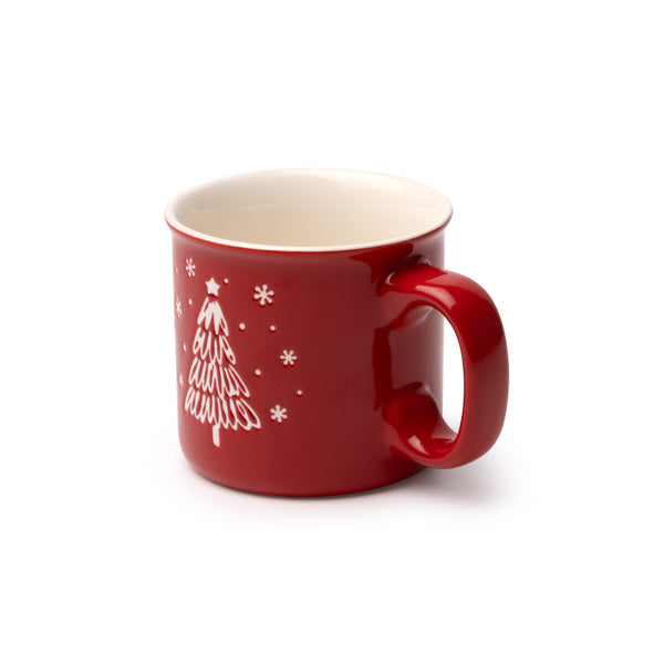 🎄 Taza de Cerámica con Relieve Árbol de Navidad –