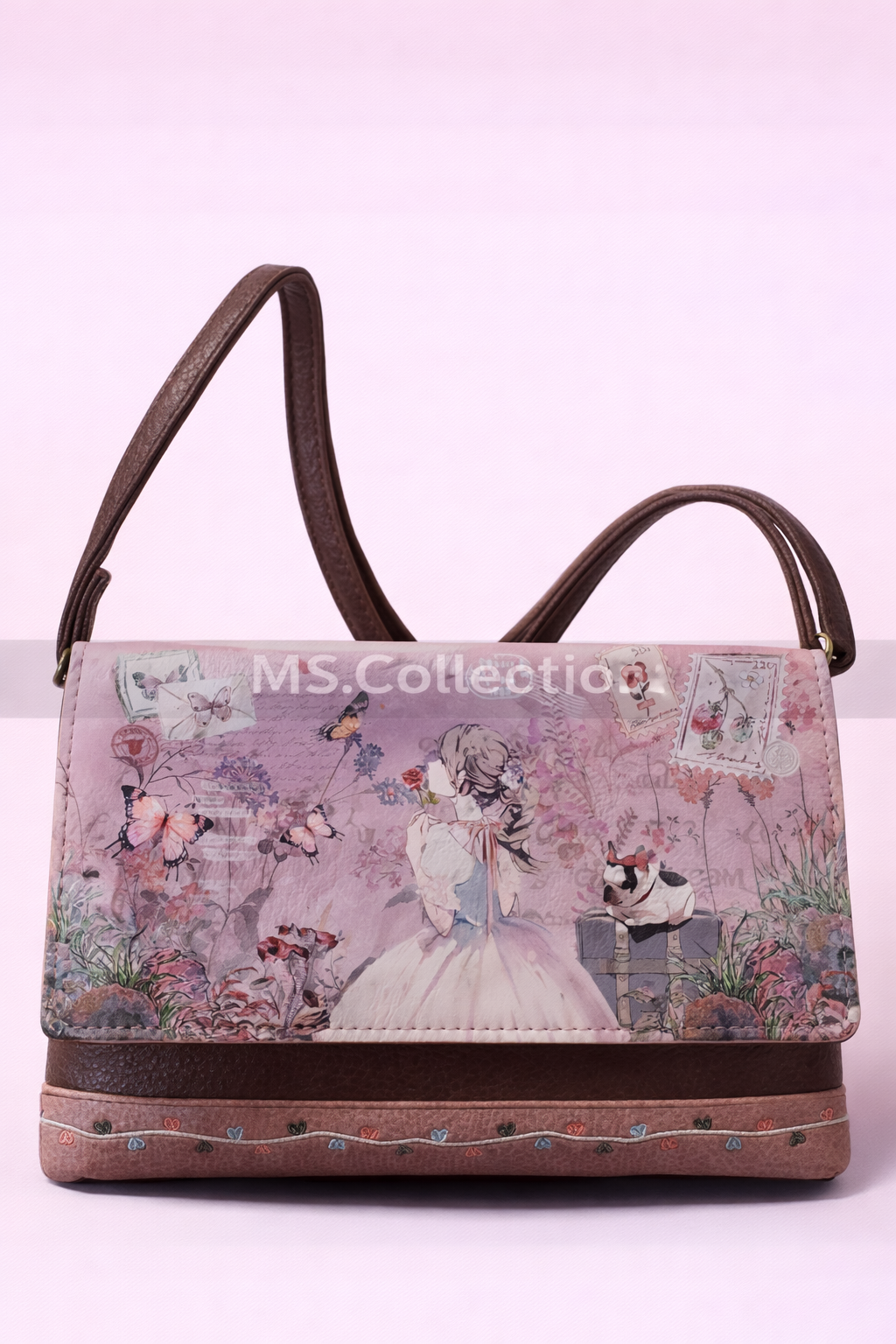 Bolso bandolera artístico con protección RFID  C-275