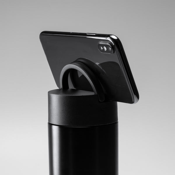 🚰 Bidón Térmico de Acero Inoxidable con Detalle en Bambú – 450 ml ✨ COIBA