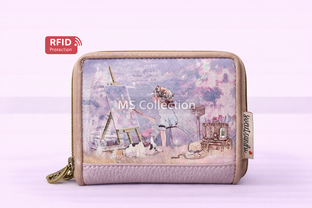 Tarjetero pequeño  Compacto, elegante y con personalidad