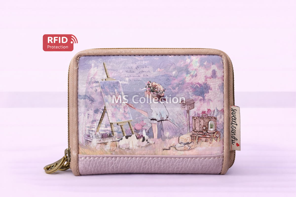 Tarjetero pequeño  Compacto, elegante y con personalidad