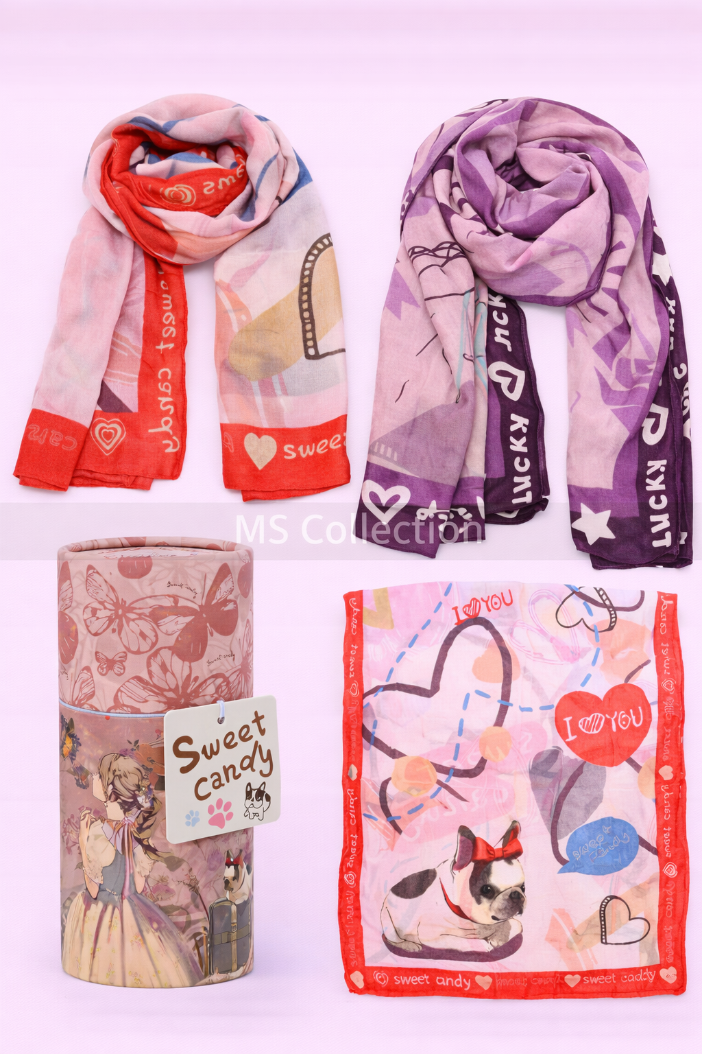 Pañuelo artístico con caja redonda Premiun C-354