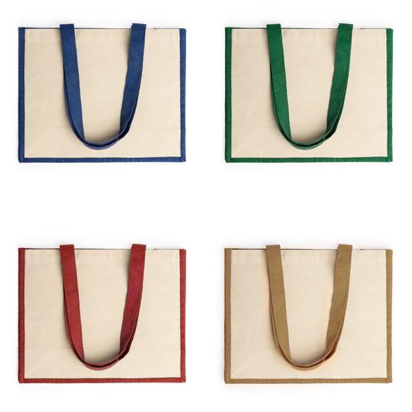 👜 Bolsa de Yute Laminado con Algodón – Resistente y Estilosa