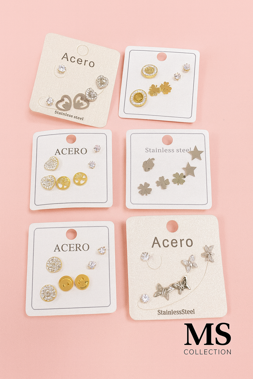 Set de Pendientes de Acero Inoxidable – Diferentes Diseños