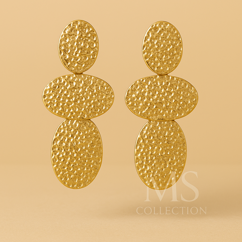 Pendientes Dorados de Acero Inoxidable *35129*