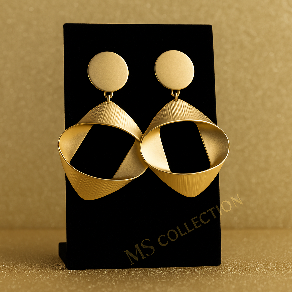 Pendientes de Lujo Bañados en Cobre – Elegancia Exclusiva