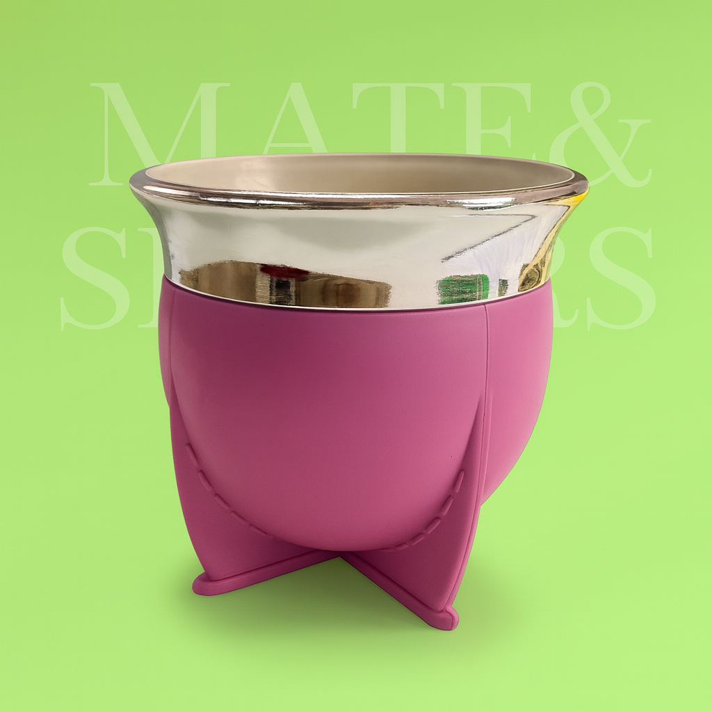 Mate de Colores con Ribete Metálico 🧉