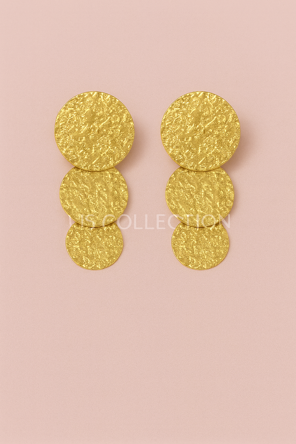 Pendientes de acero inoxidable dorado