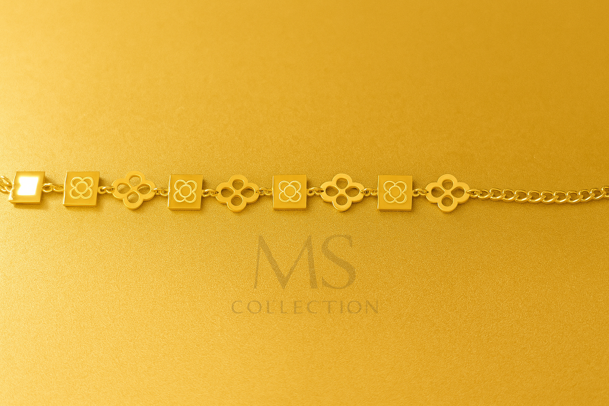 Pulseras en Acero Dorado y Plateado 📿