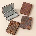 Espejo Compacto Rectangular Vintage · Colección Azulejos & Mandalas *ERM100*