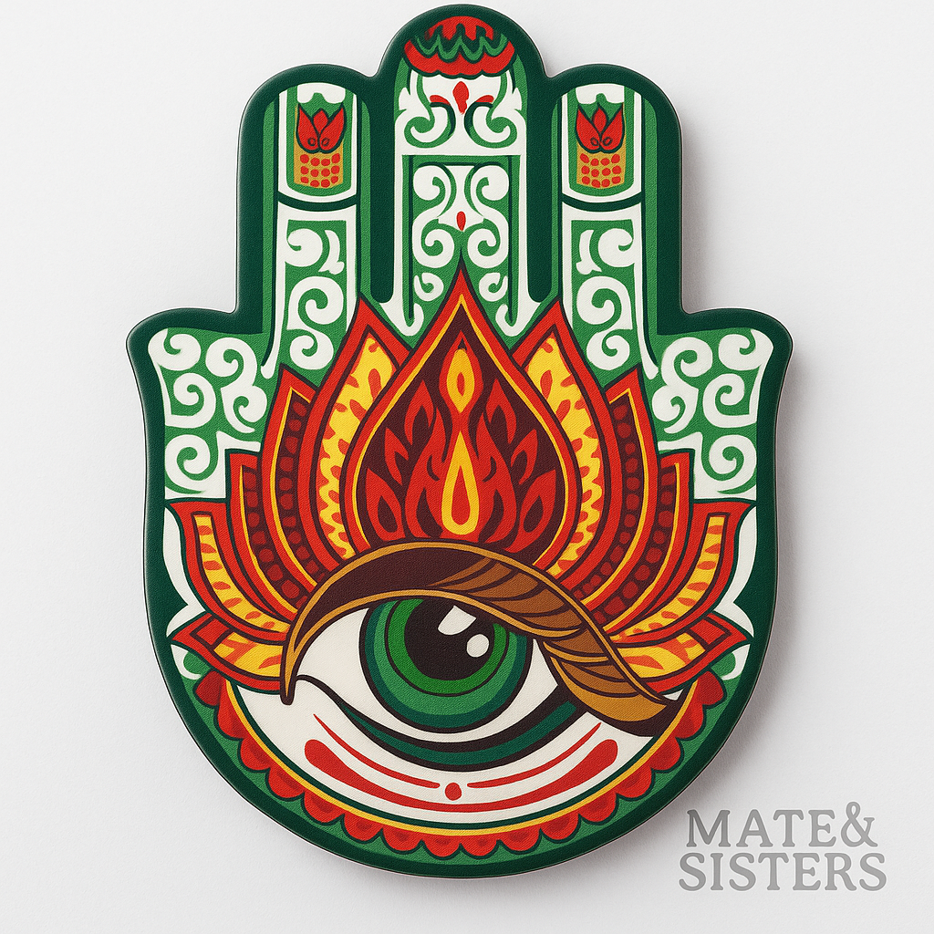 Posavasos de Cerámica con Base de Corcho · Diseños Mandala & Mosaico *QD310*