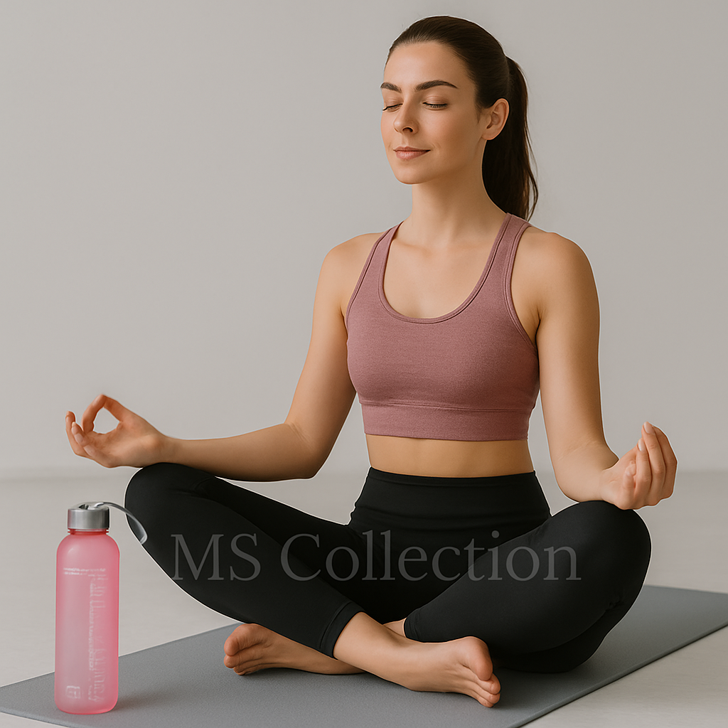 Botella Hidratación 1L – Cuerpo Translúcido con Indicador YOGER