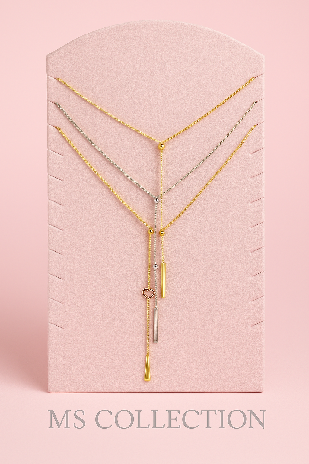 Collar Minimalista de Acero Inoxidable – Dorado y Plateado *35180*