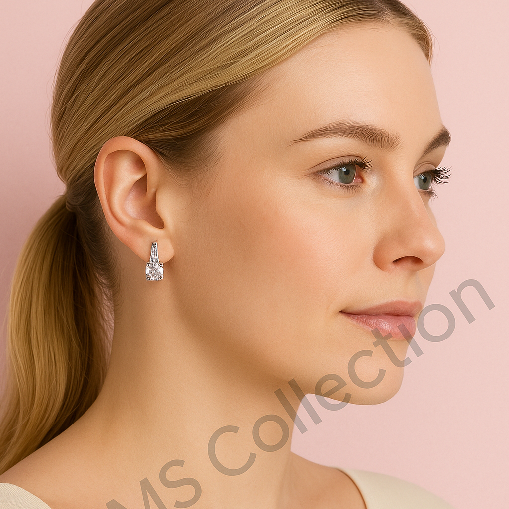 Pendientes de acero inoxidable tipo botón – elegancia y durabilidad *35760*