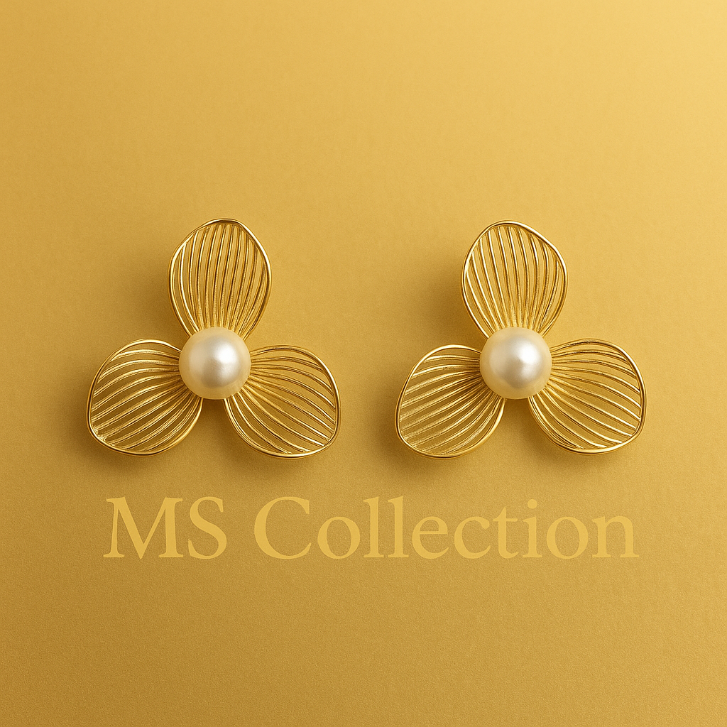 Pendientes de Acero Inoxidable Premium con Detalles Elegantes y Perla