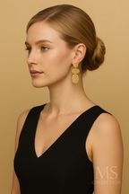 Pendientes Dorados de Acero Inoxidable *35129*