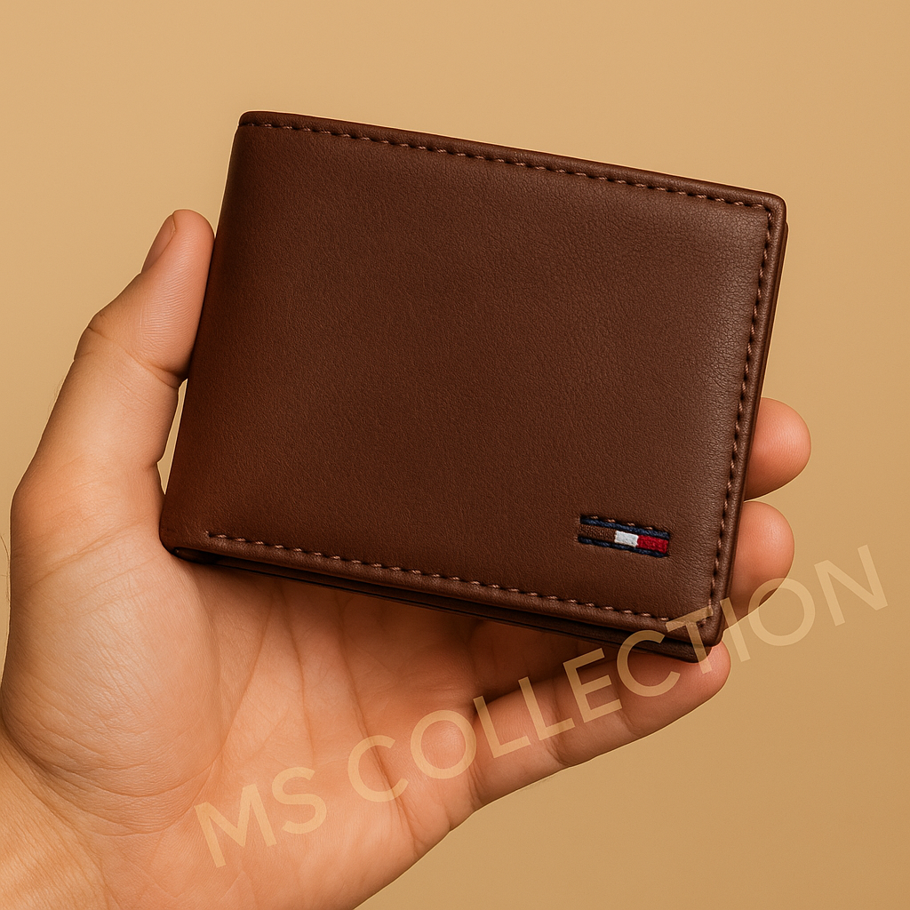 Billetera de hombre RFID en cuero genuino