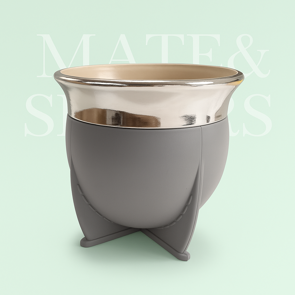 Mate de Colores con Ribete Metálico 🧉