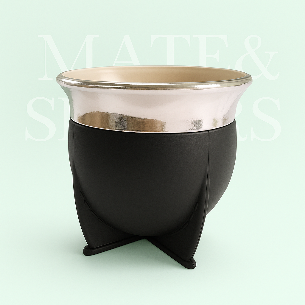 Mate de Colores con Ribete Metálico 🧉