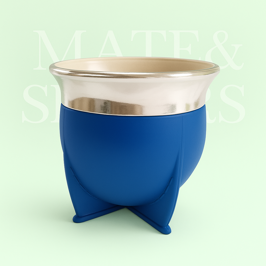 Mate de Colores con Ribete Metálico 🧉