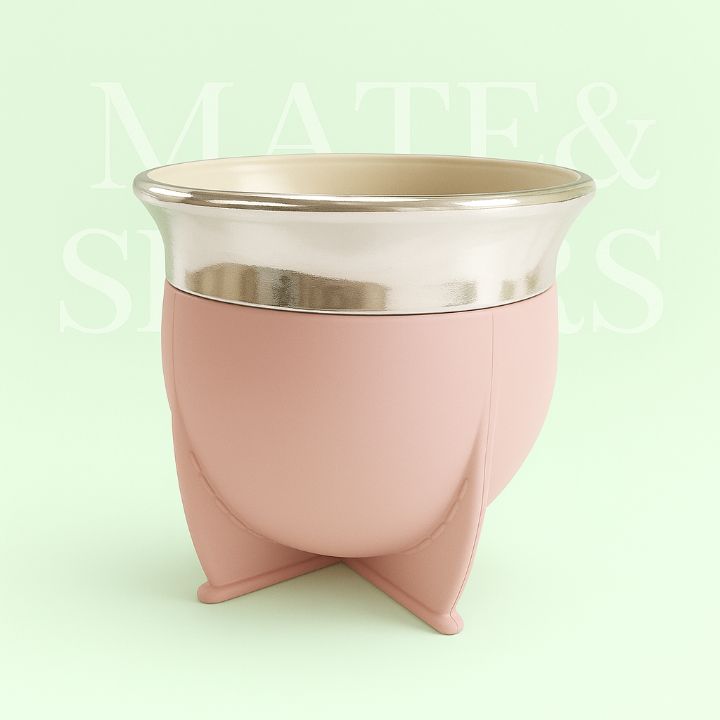 Mate de Colores con Ribete Metálico 🧉