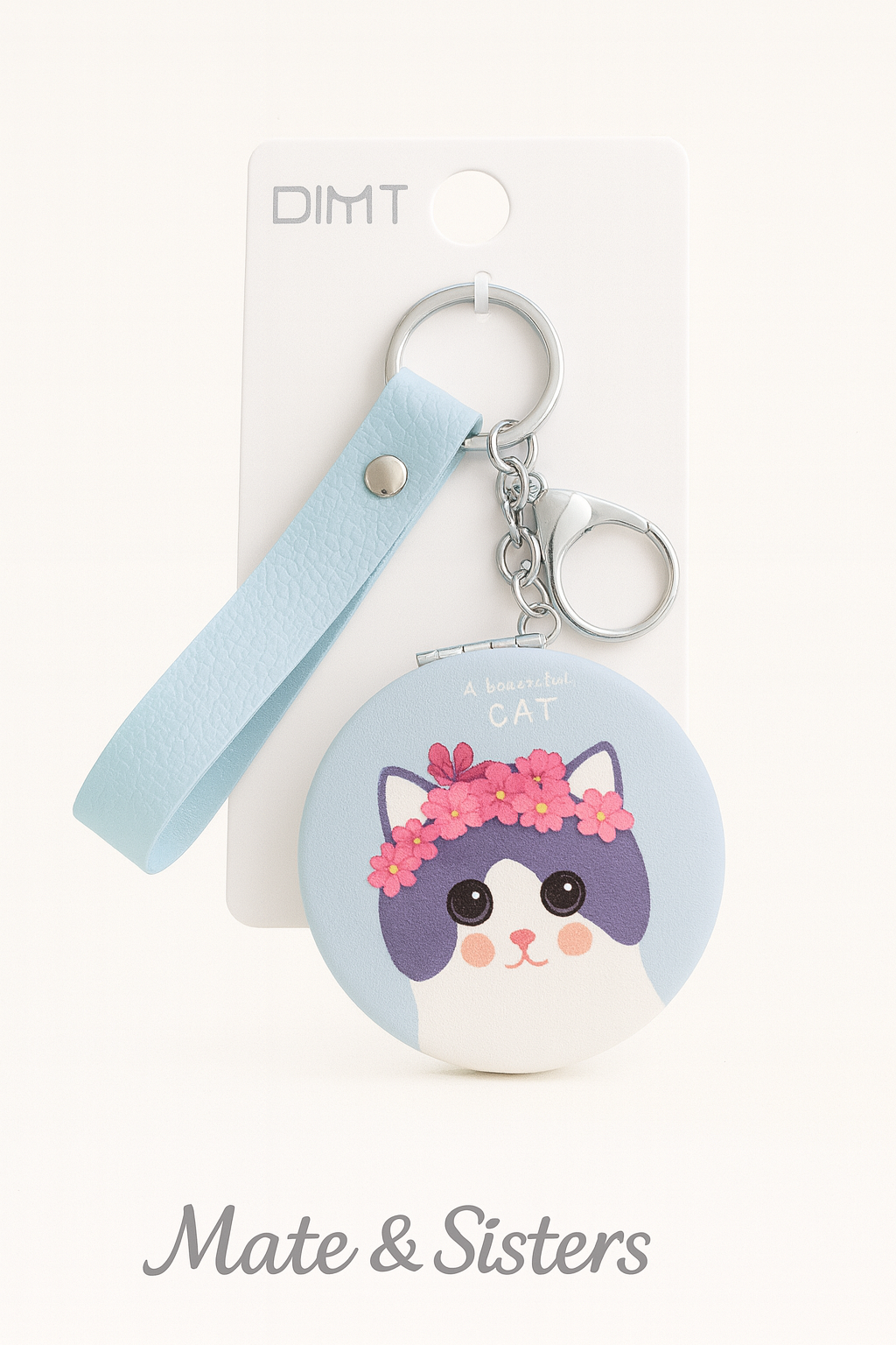 Llavero Espejo Gatitos Redondo LLRD01
