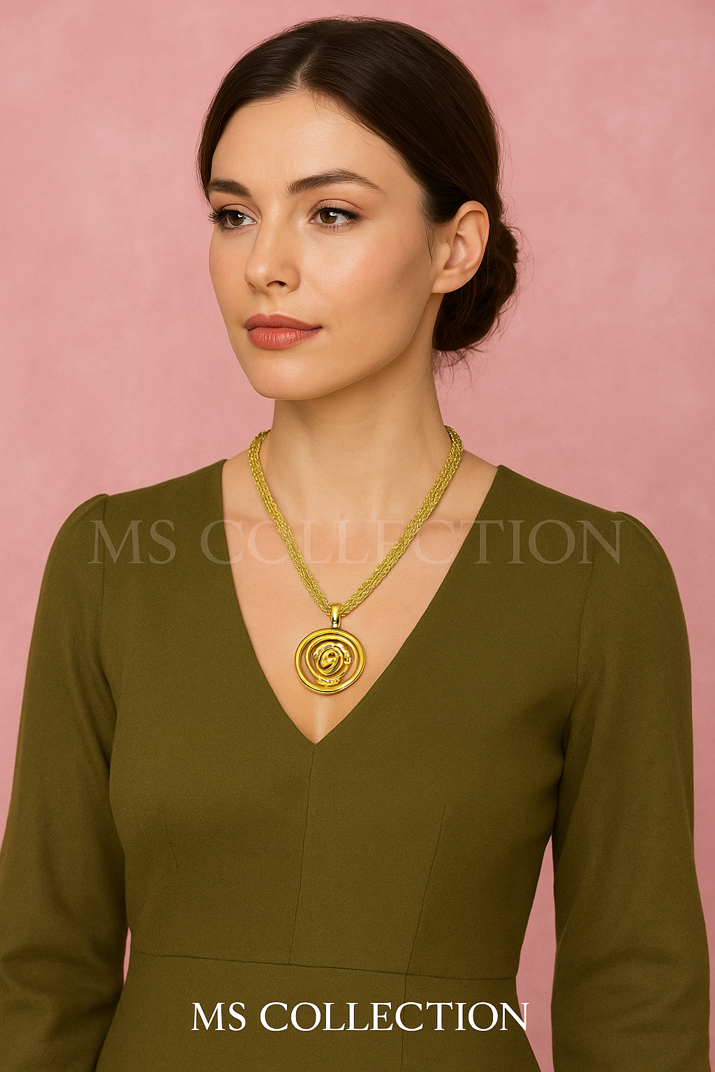 Collares de tela de malla metalizada hechos a mano👑📿