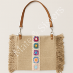 Bolso Boho con Flecos y Detalles Crochet 245002*
