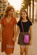 Bolso Bandolera para Móvil de Piel Auténtica – Hecho en Italia *6165*