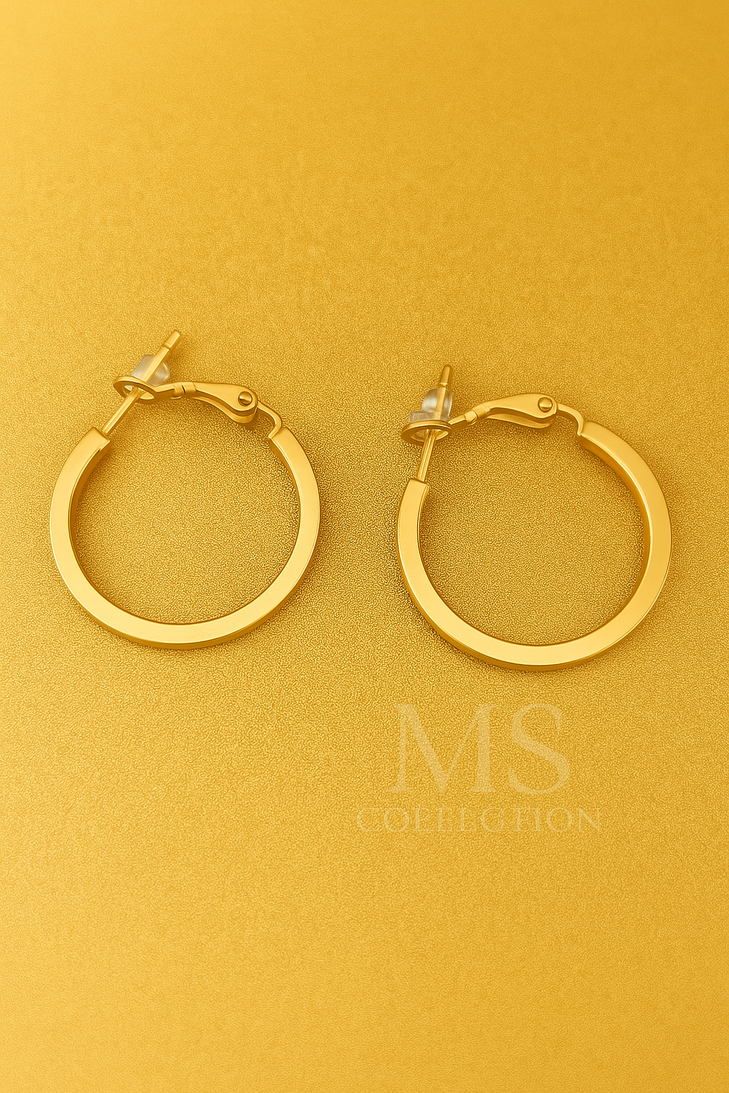 Pendientes Dorados de Acero Inoxidable *35129*