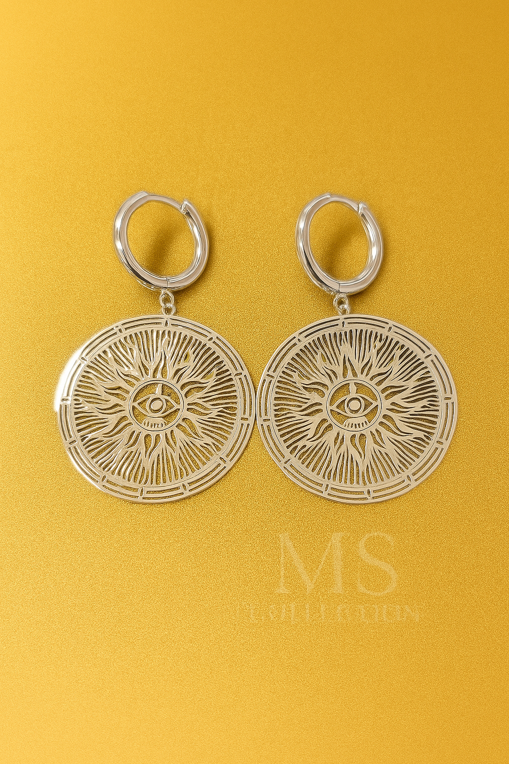 Pendientes Dorados de Acero Inoxidable *35129*