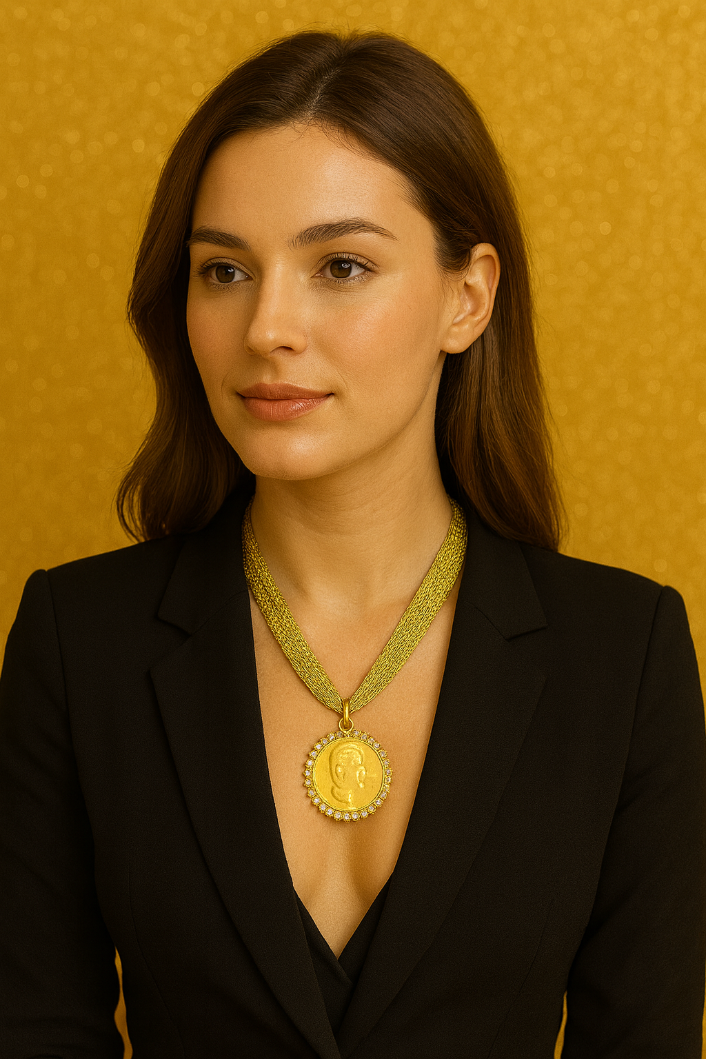 Collar con Medallón Intercambiable