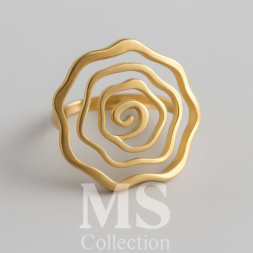 Anillos Acero Dorado y Plateado | MS Collection *700250*