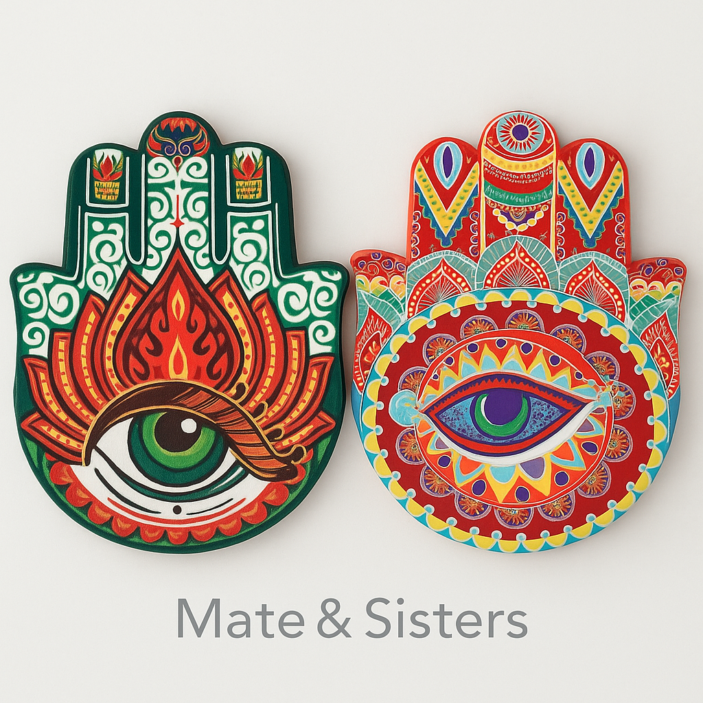 Posavasos de Cerámica con Base de Corcho · Diseños Mandala & Mosaico *QD310*