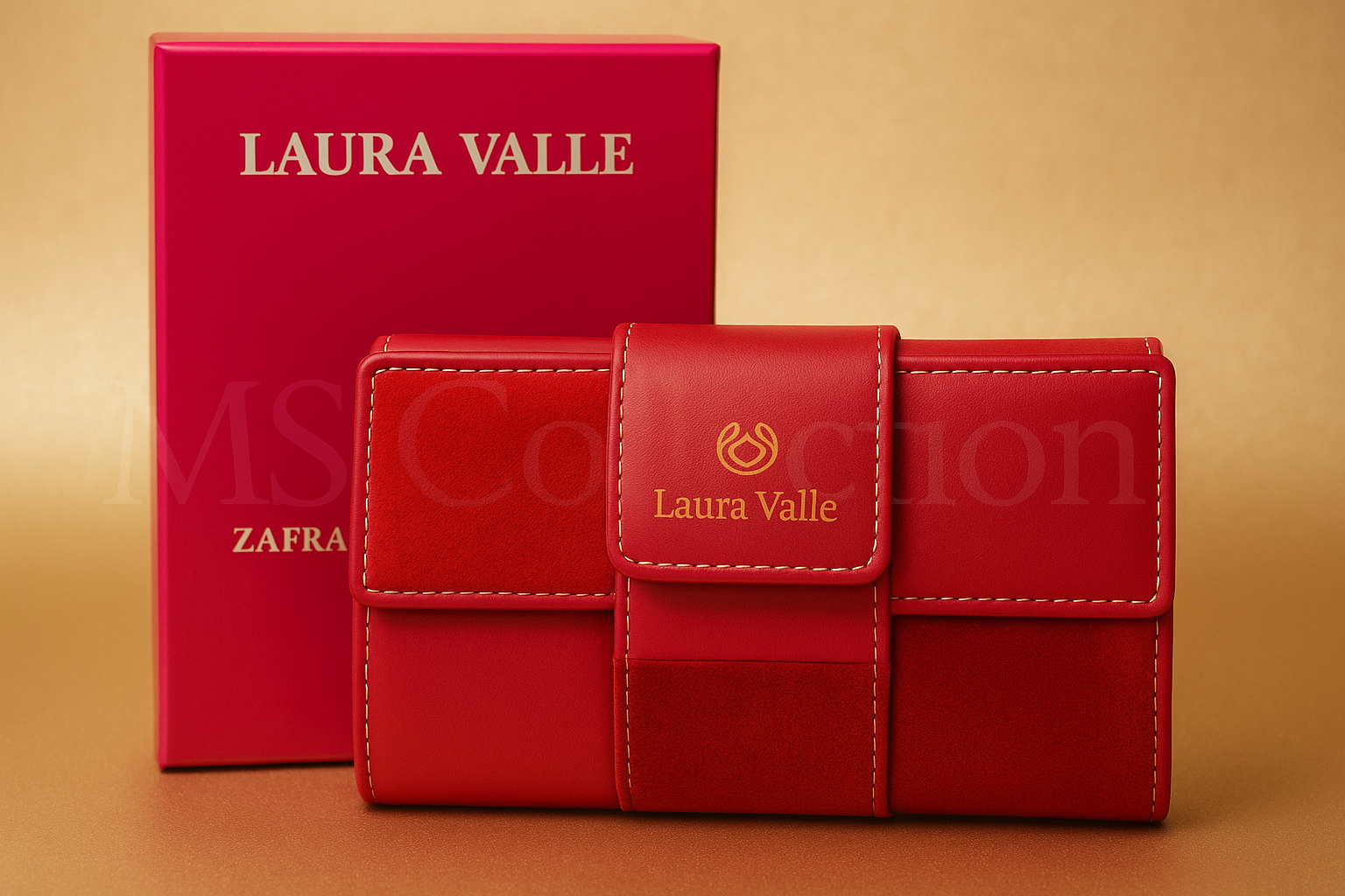 Cartera de Piel  de mujer con Protección RFID*  Laura Valle*