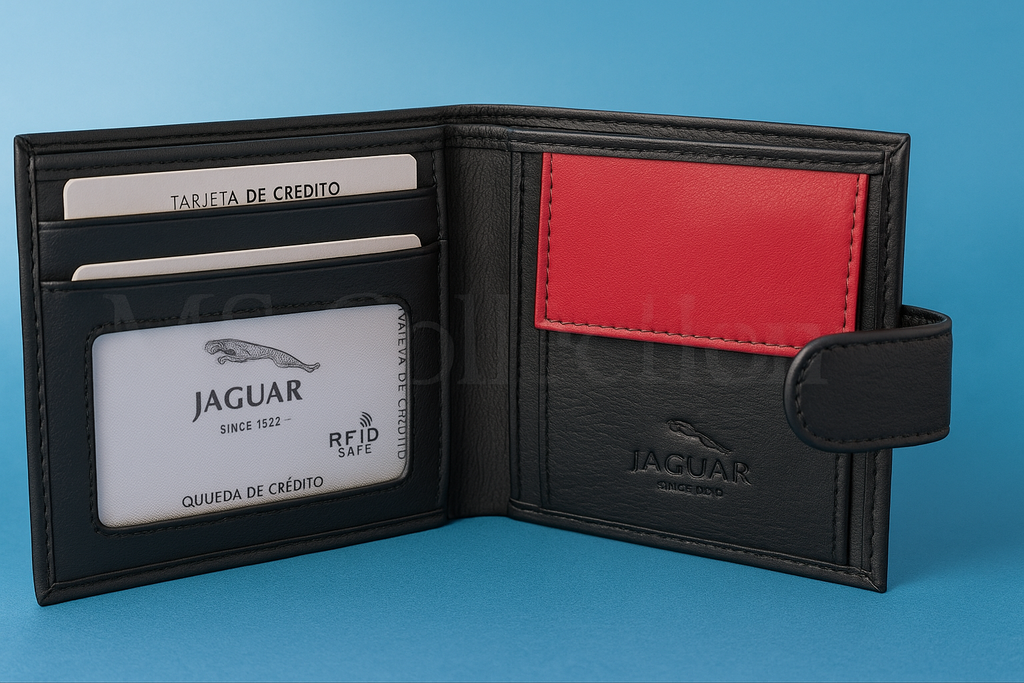 Cartera de Hombre en Cuero – Jaguar RFID Safe