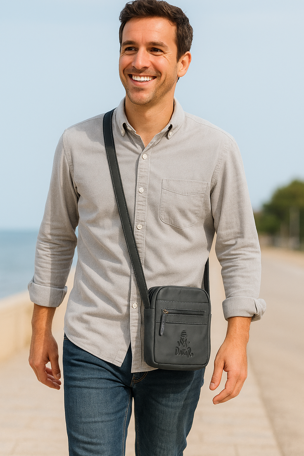 Bandolera de Piel Dakar- Cuero ovino