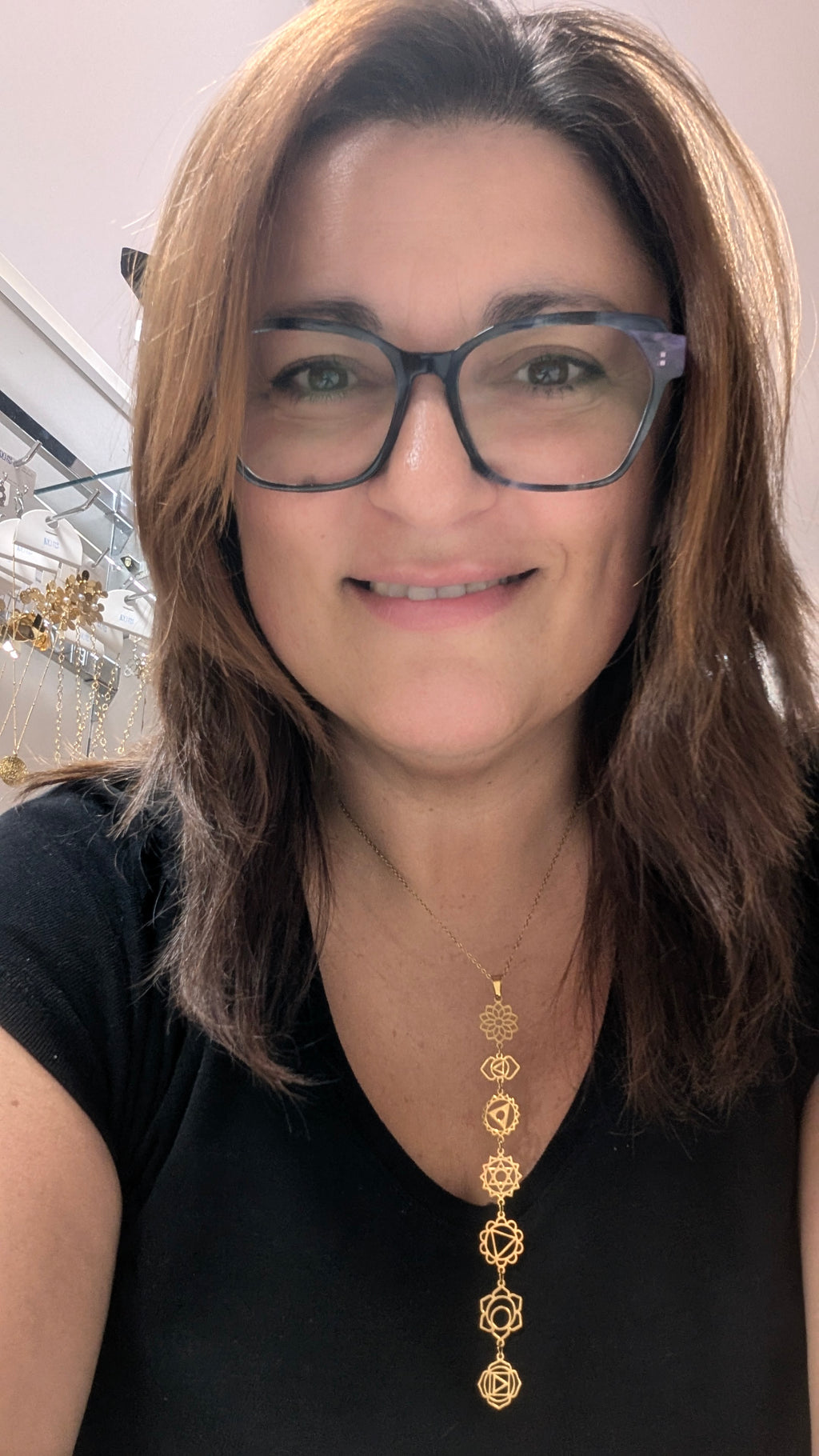 Collar 7 Chakras en Acero Dorado o Plateado