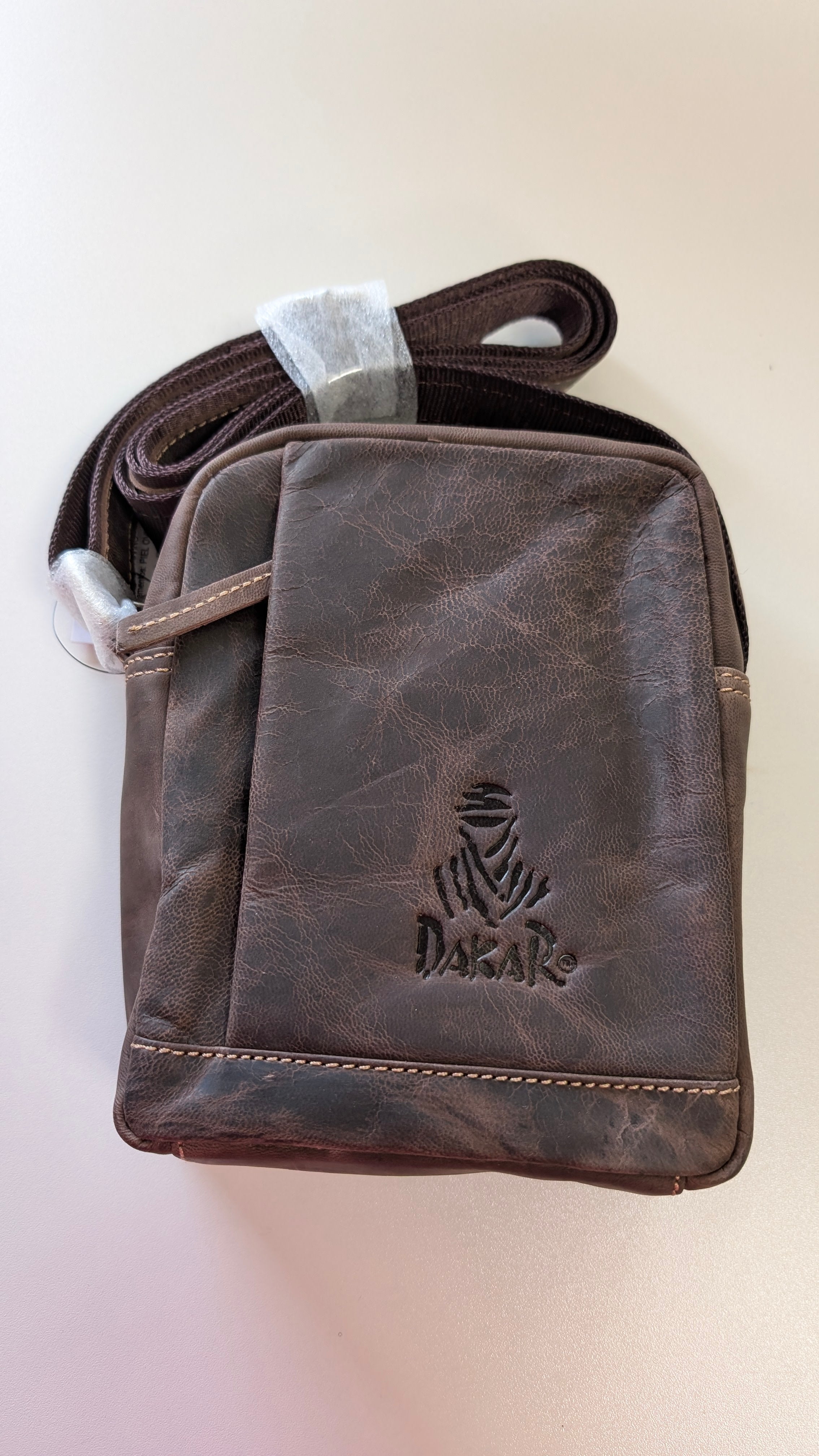 Bandolera Dakar de Cuero – Tamaño Grande 17×19