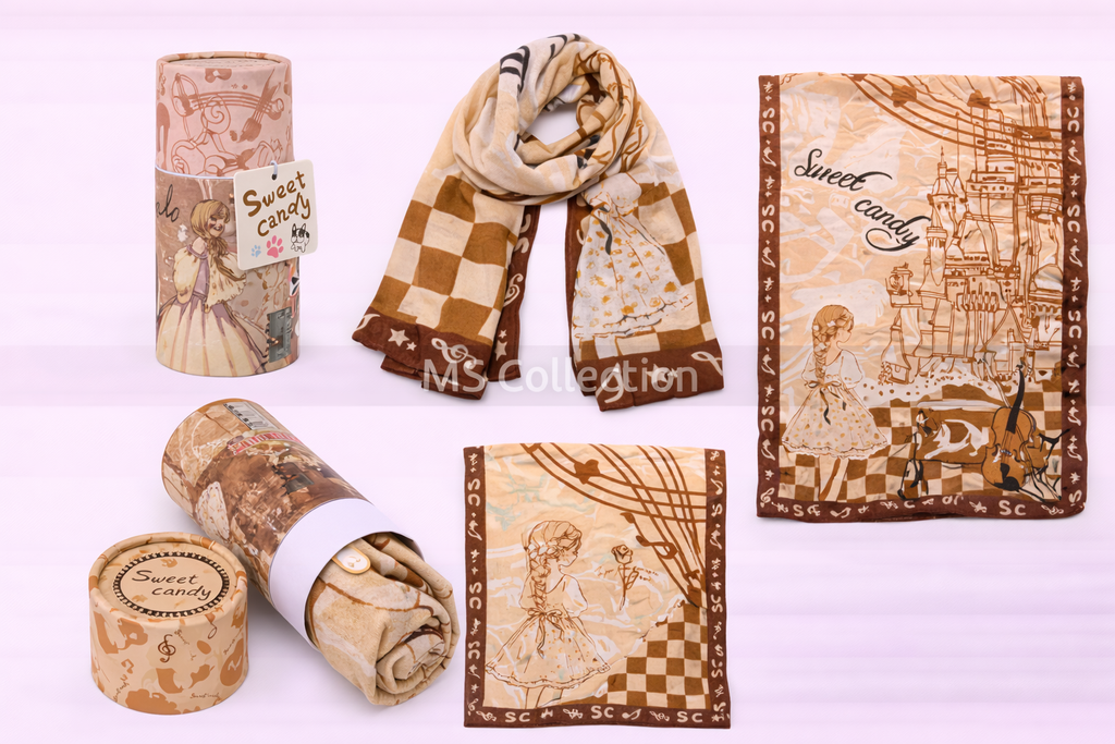 Pañuelo artístico con caja redonda Premiun C-354